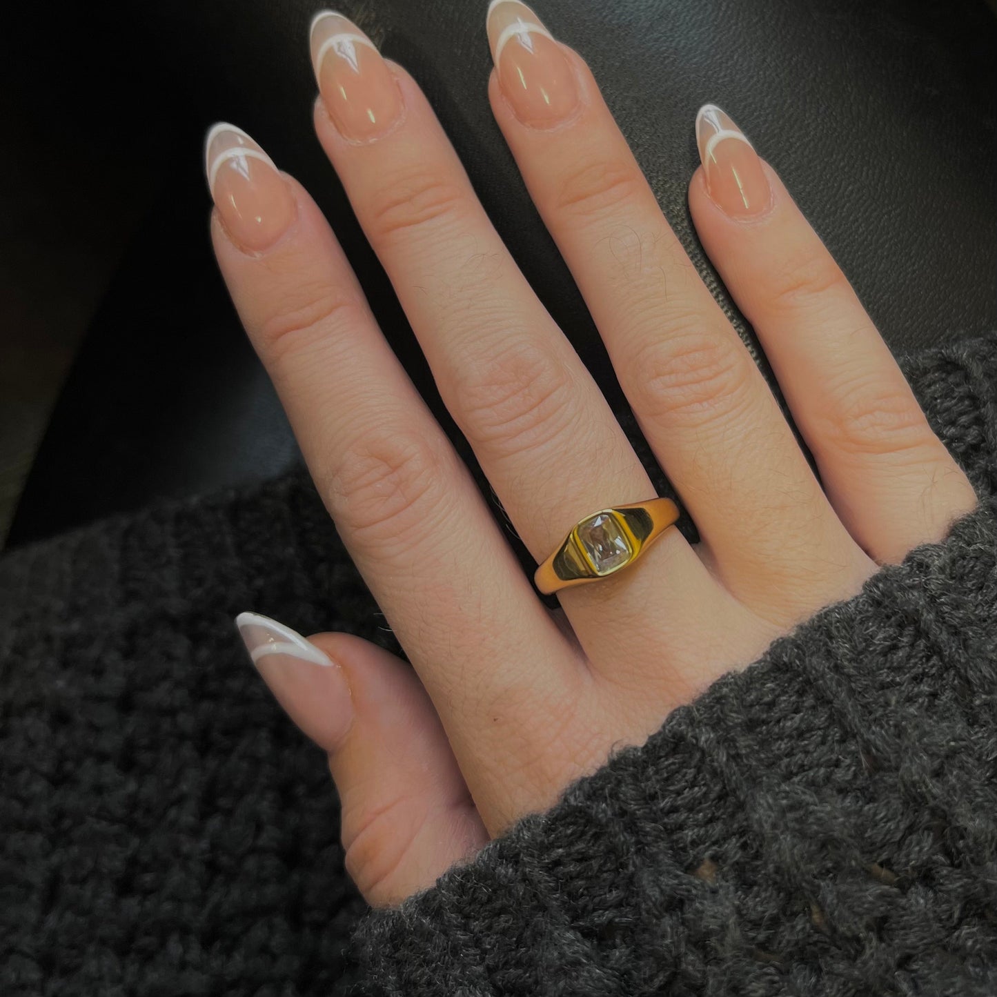 Lena Ring - White Stone